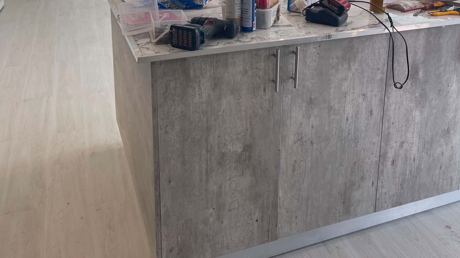 Custom cupboard and door fitting